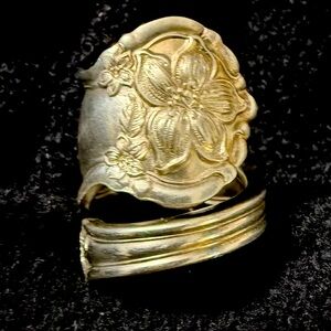 Sterling silver spoon ring size 9